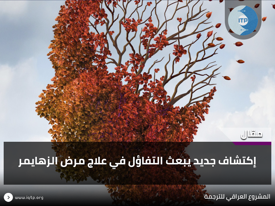 إكتشاف جديد يبعث التفاؤل في علاج مرض الزهايمر إكتشاف جديد يبعث التفاؤل في علاج مرض الزهايمر
