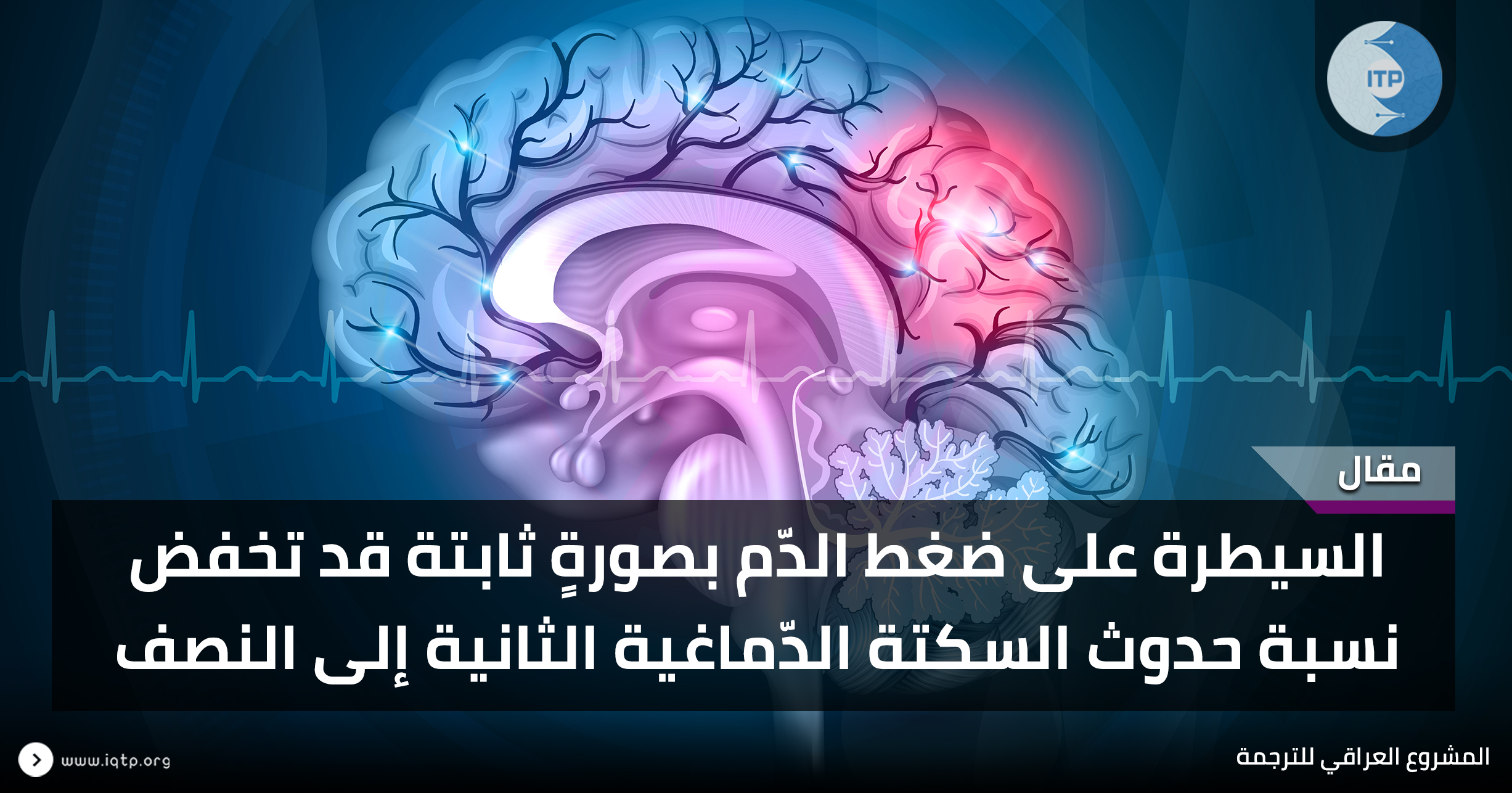 السيطرة على ضغط الدّم بصورةٍ ثابتة قد تخفض نسبة حدوث السكتة الدّماغية الثانية إلى النصف السيطرة على ضغط الدّم بصورةٍ ثابتة قد تخفض نسبة حدوث السكتة الدّماغية الثانية إلى النصف
